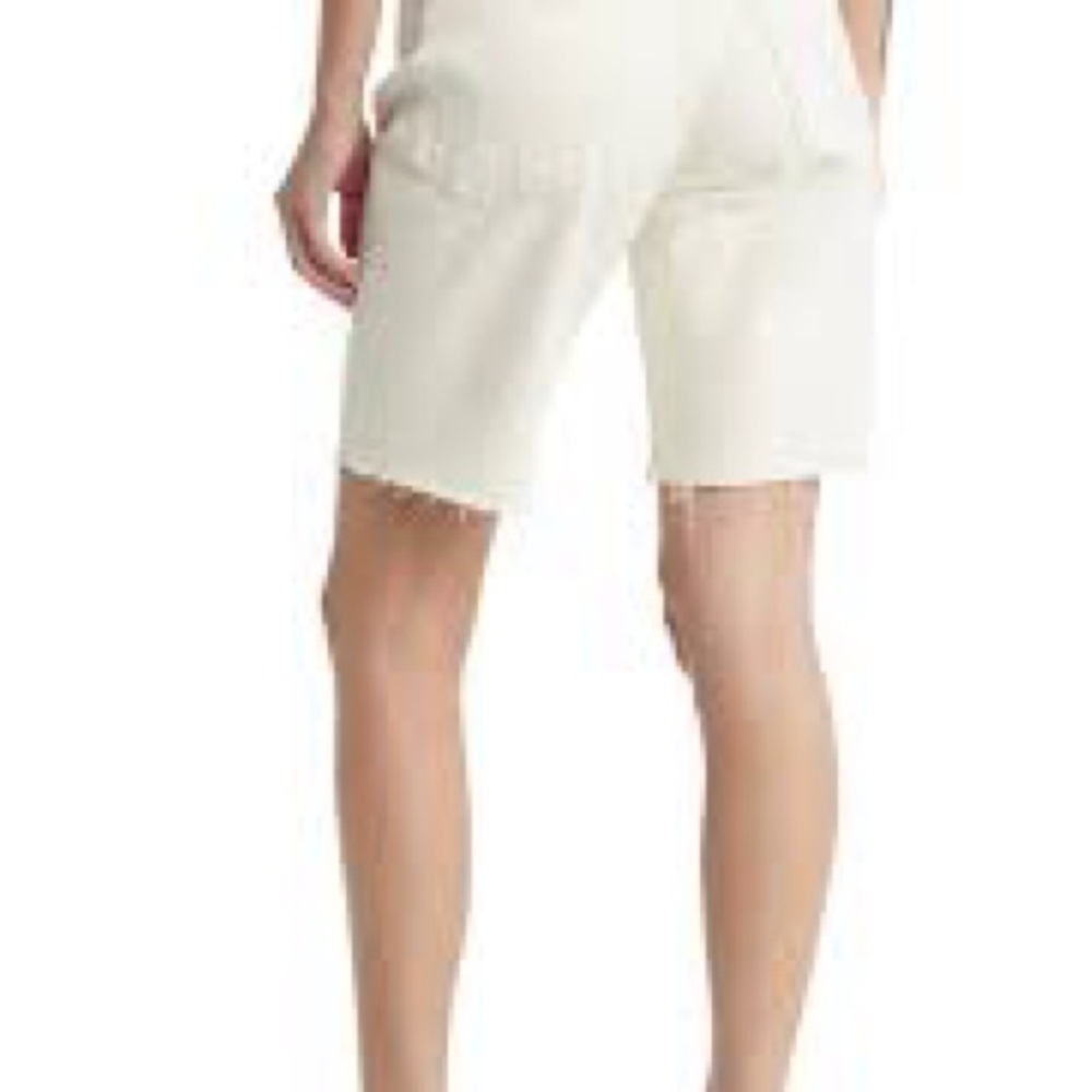 NWT Rag & Bone Cotton blend Denim Vintage style Ecru Bermuda Shorts - Picture 2 of 6